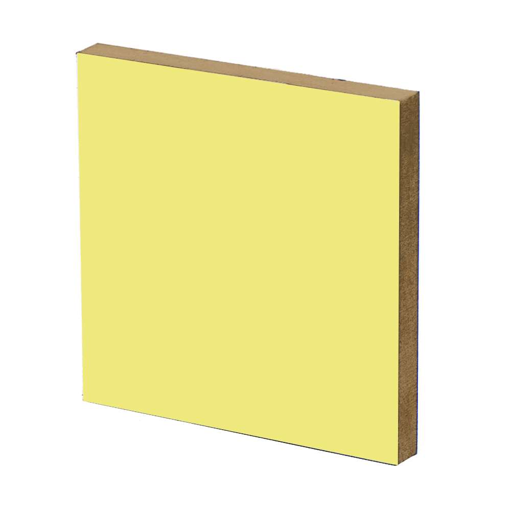 Yellow Melamine MDF Sheet -18mm 1