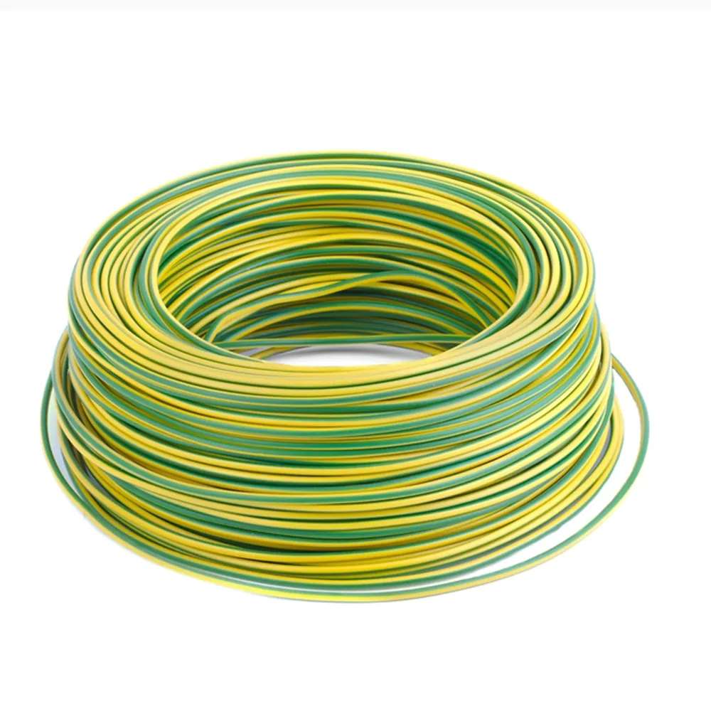 Oman 6mm x 1 Mtr PVC Single Core Cable - Yellow Green 0