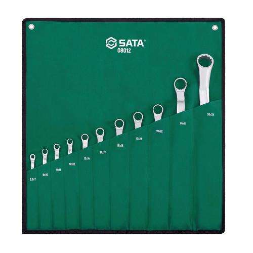 SATA GL08012 10-Piece Metric Double Box End Wrench Set
