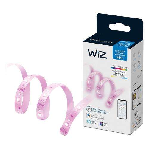 WiZ Smart Wi-Fi & BLE LED Strip Light 1M 880lm Extension – EU Plug