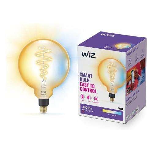 WiZ Smart Wi-Fi & BLE LED Bulb G200 E27 25W 920-5000K Amber – 2 Pack