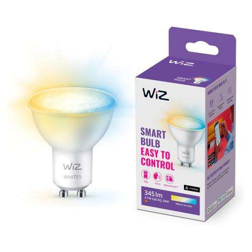 WiZ Smart Wi-Fi & BLE LED Bulb GU10 50W 927-6500K Tunable White – 1 Pack