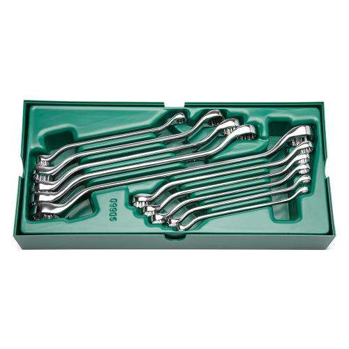 10 Pc. Metric Offset Box End Wrench Tray Set ST09905 SATA