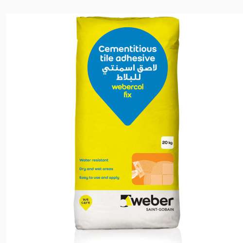 Webercol Fix 20kg Tile Adhesive - Grey
