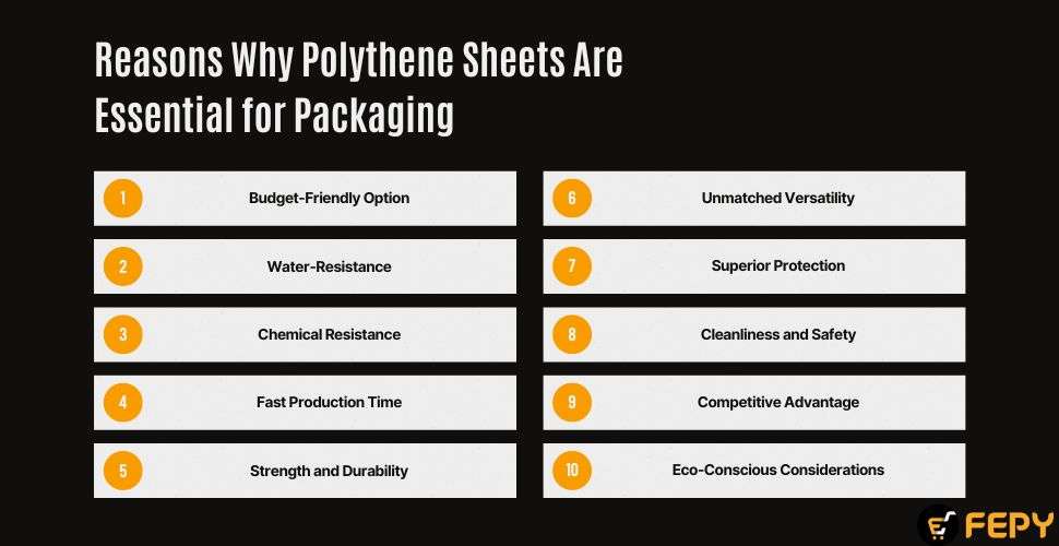 Reasons to use polythene sheets for packaging