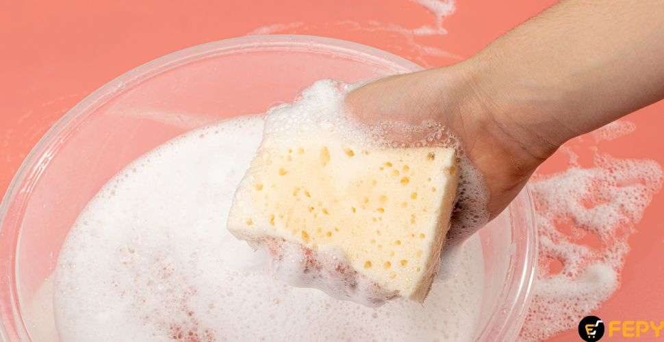 remove tape residue with warm soap water