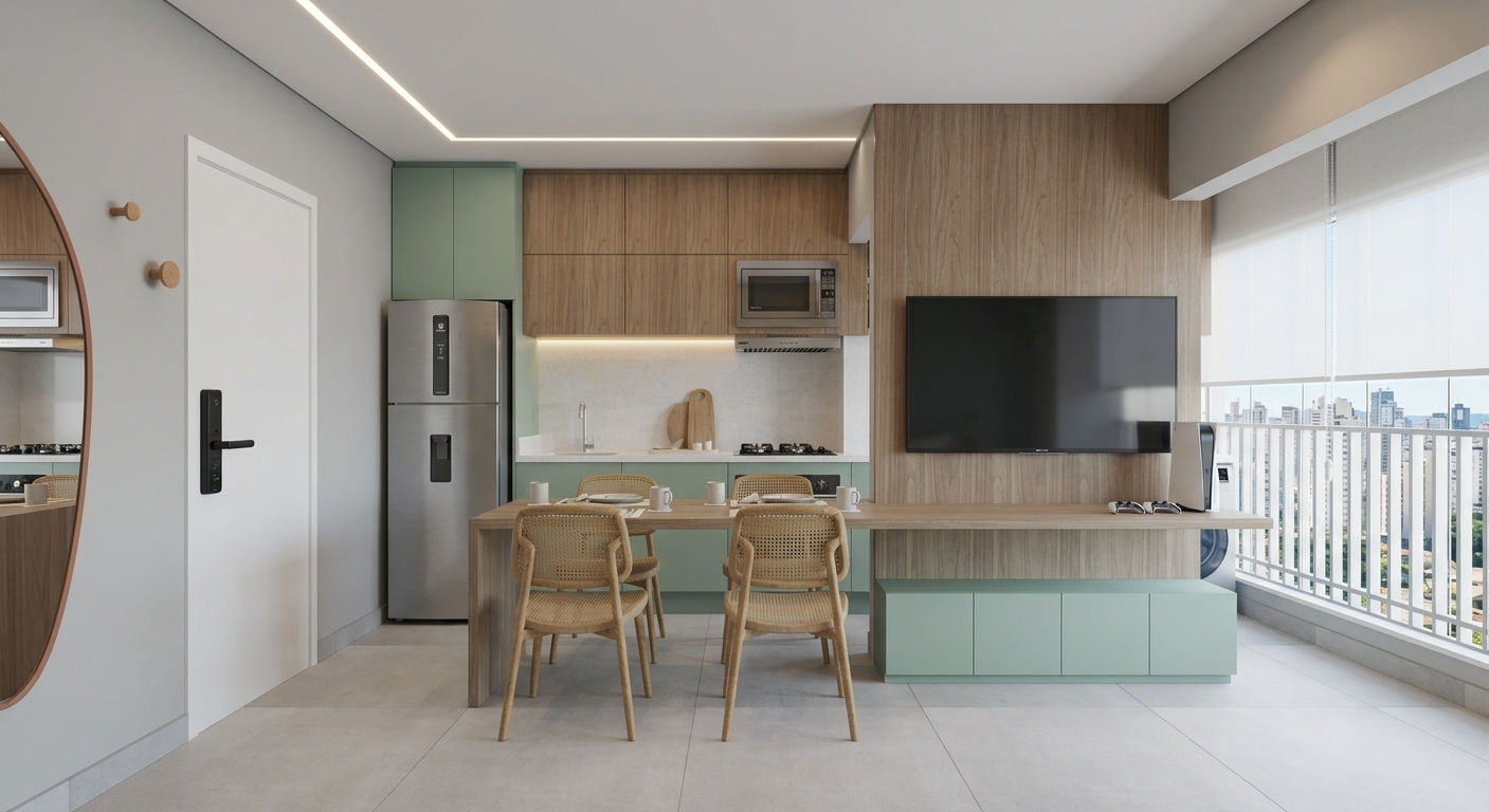 Projeto RF — sala de jantar integrada