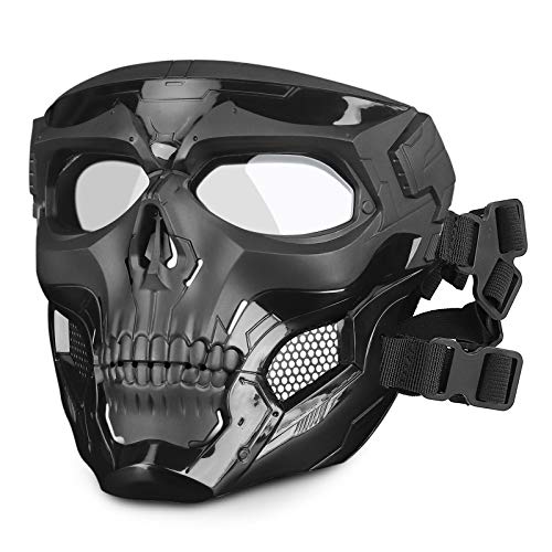 Huntvp táctica Máscara Skull Protectora Máscara Militar Paintball para Hombres Airsoft CS Cosplay Halloween