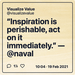 Tweet de Visualize Value