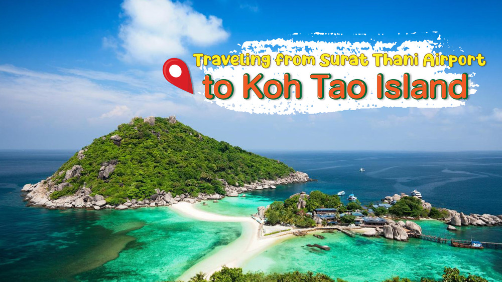 การเดินทางจากสนามบินสุราษฎร์ธานีไปเกาะเต่าสอบถามโทร0829400005