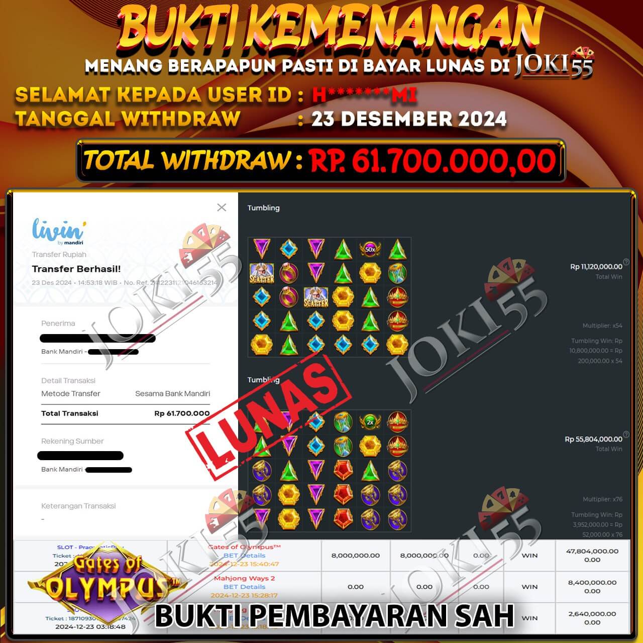 Pemenang Jackpot Andi Pratama