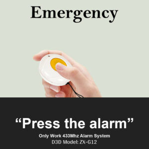 D3D Re-Newed Wireless SOS Panic Button for ZX-G12 & D10 Home Security Alarm System Model: Panic Button | HSN:- 85319000