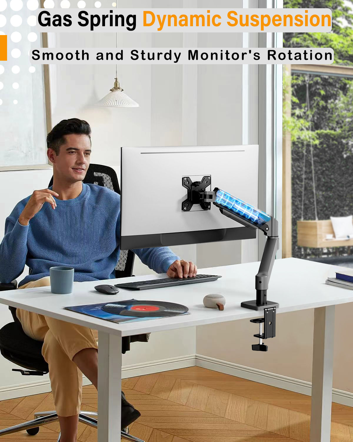 360 Degree Rotatable Monitor Arm