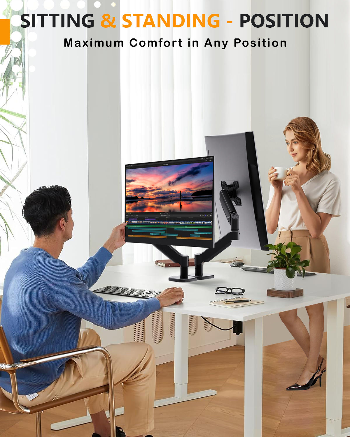 BigPassport Monitor Arm For Desk