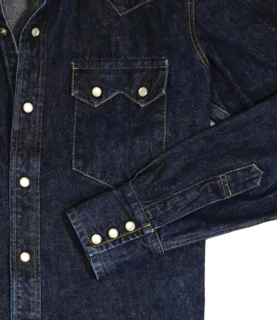 Vangelis | Bryceland's - Denim Sawtooth Westerner Shirt 40 Vangelis | Bryceland's - Denim Sawtooth Westerner Shirt 40
