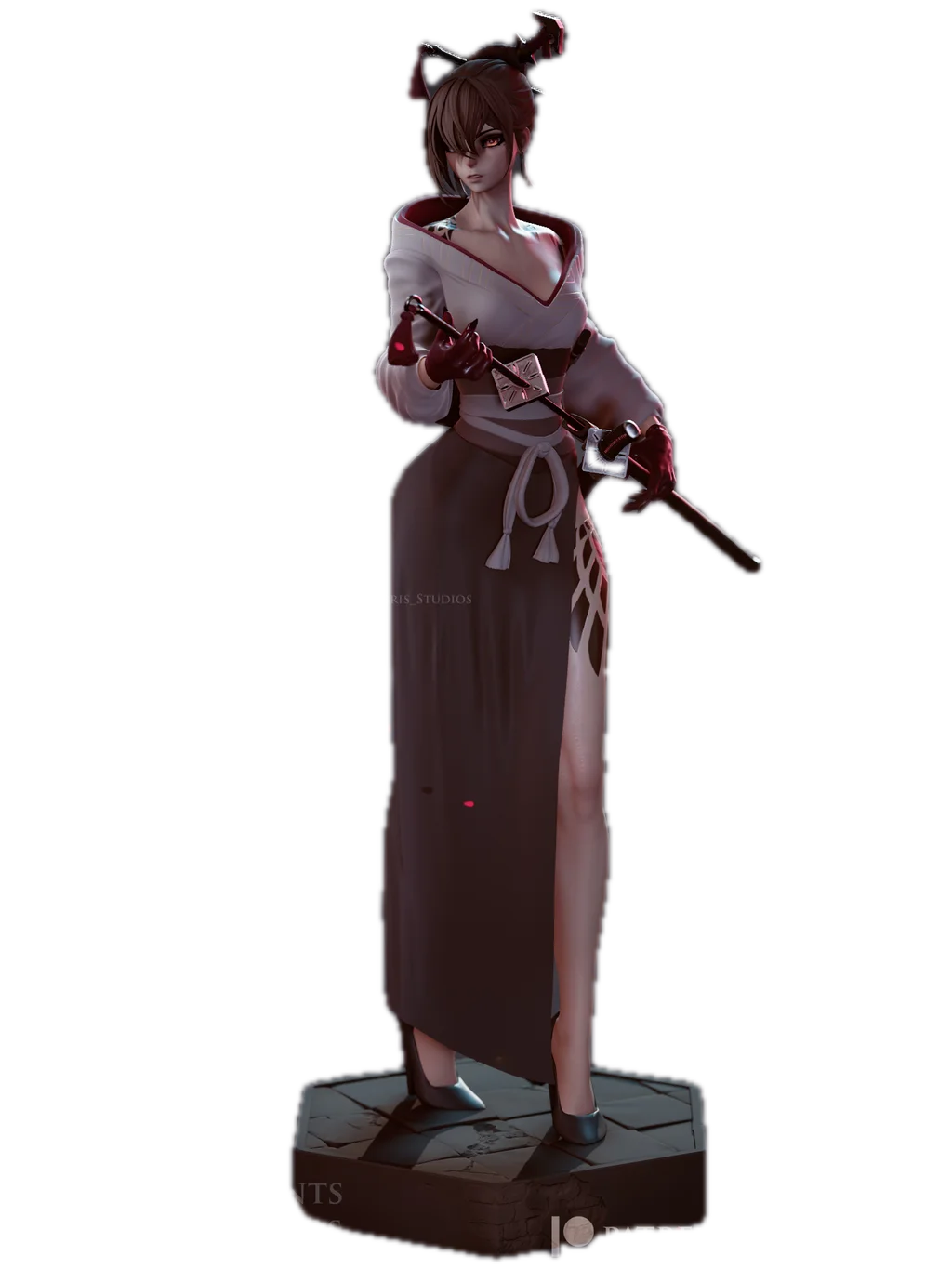 Figura akeha nier reincarnation em resina 3D - Fidel Figures