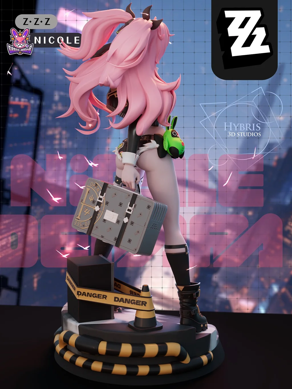 Figura nicole zenless zone zero em resina 3D - Fidel Figures
