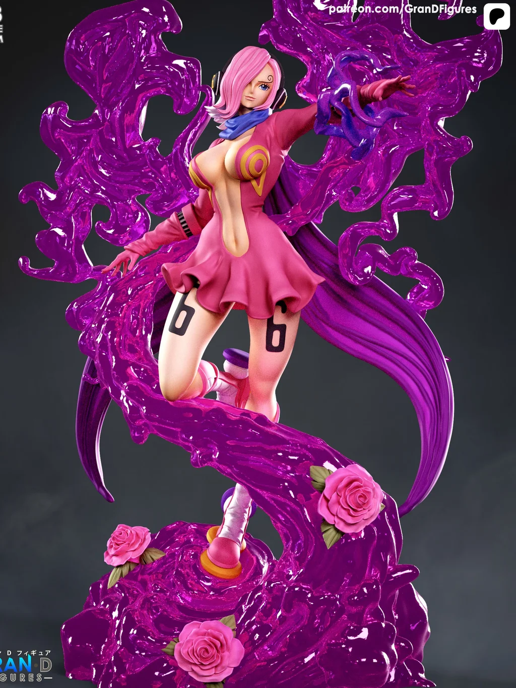 Figura reiju one piece germa em resina 3D - Fidel Figures