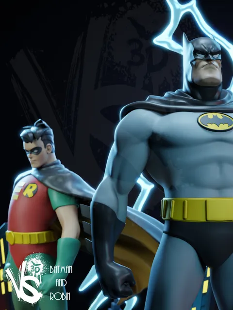 batman e robin a serie animada animacao