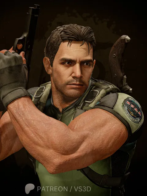 chris redfield resident evil action