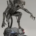 alien xenomorfo atacando alien estatueta - foto 6