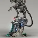 alien xenomorfo atacando alien estatueta - foto 7