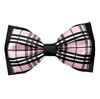 Tiekart men pink checked knotted double bow tie Tiekart men pink checked knotted double bow tie
