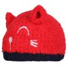 Red & Navy Blue Warm baby cap for winters - Just so cute