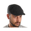 Dark Grey Patterned Golf Cap With Ear Flaps for Wind & Cold Protection for Men Dark Grey Patterned Golf Cap With Ear Flaps for Wind & Cold Protection for Men