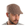 Brown Patterned Golf Cap With Ear Flaps for Wind & Cold Protection for Men Brown Patterned Golf Cap With Ear Flaps for Wind & Cold Protection for Men