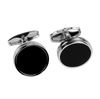 Black Chrome Plated Cufflinks for Men
