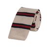 Tiekart men multi striped knitted skinny slim tie Tiekart men multi striped knitted skinny slim tie