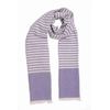 Tiekart men violet striped linen scarf Tiekart men violet striped linen scarf