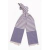 Tiekart men violet striped linen scarf Tiekart men violet striped linen scarf