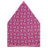 Tiekart men pink printed silk pocket square Tiekart men pink printed silk pocket square