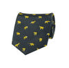 Tiekart men grey ethnic silk tie Tiekart men grey ethnic silk tie