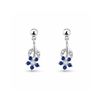 Sapphire Bloom Drop Earrings