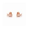 Fish shape Rose studs