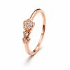 Flower two star rose Ring