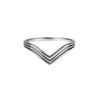 Modern double Symmetry V-Band Ring