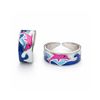 Playful Dolphin Motif Silver Toe Ring Set