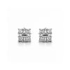 Square shape diamond minimal studs