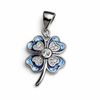 The Azure Lucky Clover Pendant