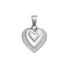 The Nested Hearts Pavé Pendant