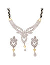 YouBella Women's Pride Collection Combo of Three Designer American Diamond Mangalsutra