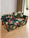 YouBella Universal Sofa Cover Big Elasticity Cover for Couch Flexible Stretch Sofa Slipcover Floral Prints (Multi-Color Floral, 2 Seater)