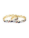 YouBella Stylish Traditional Jewellery American Diamond Bangle Set for Women (Multi-Colour)(YBBN_8806)