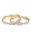 YouBella Stylish Traditional Jewellery Gold Plated and American Diamond Bangle Set for Women (Golden)(YBBN_9010B_2.4)