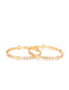 YouBella Stylish Traditional Jewellery Gold Plated Bangle Set for Women (Golden)(YBBN_91144_2.4)