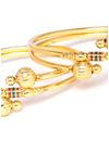 YouBella Stylish Traditional Jewellery Gold Plated Bangle Set for Women (Golden)(YBBN_91272_2.4)